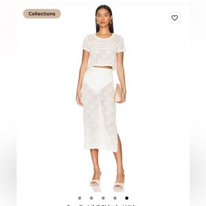 Callahan Matching Midi Skirt and Top in Cream